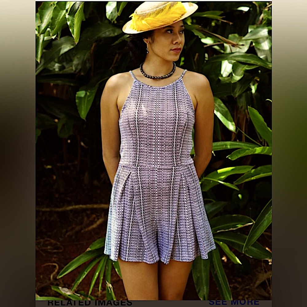 MANAOLA pleated romper